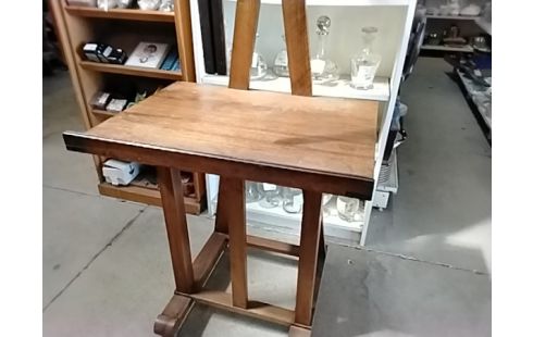 TABLE CHEVALET BOIS EXOTIQUE