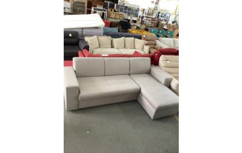 CANAPE D'ANGLE CONVERTIBLE AVEC PRISE GRIS