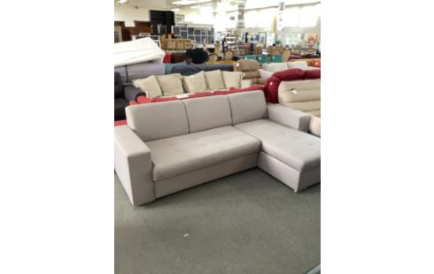 CANAPE D'ANGLE CONVERTIBLE AVEC PRISE GRIS