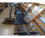 BANC DE MUSCULATION HOMCOM NOIR AVEC POIDS ET ALTÈRES