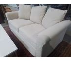 CANAPE TISSU COULEUR LIN + HOUSSE