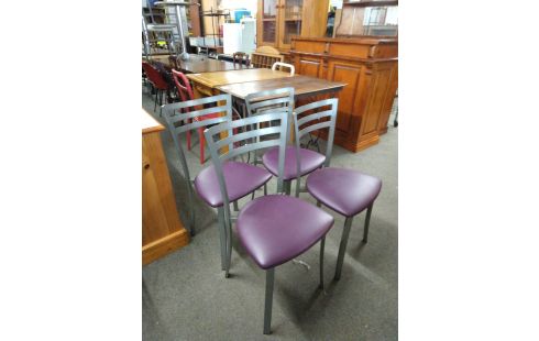 CHAISE DE CUISINE SKAI VIOLET