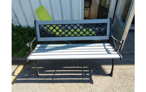 BANC METAL BOIS