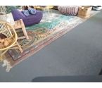 TAPIS ARTISANAL 4X3 VERT ETROSE