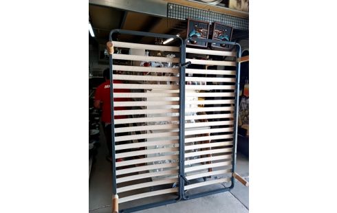 SOMMIER A LATTES 160/200. 6 PIEDS