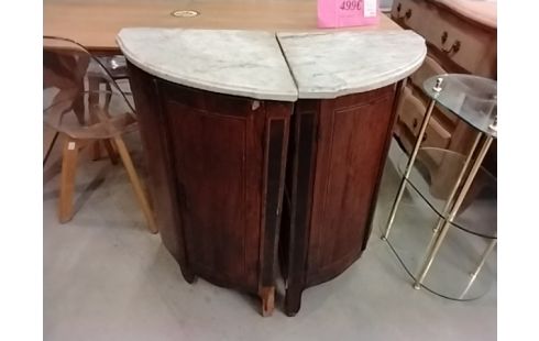 PAIRE DE ENCOIGNURES MARBRE