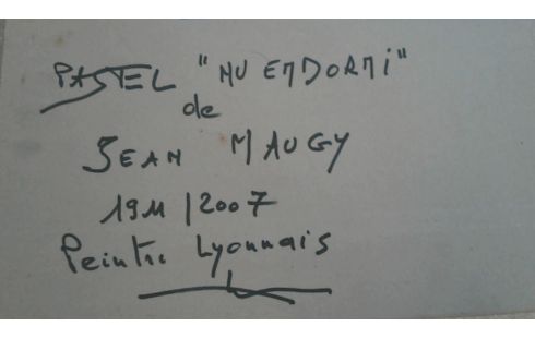 PASTEL DE JEAN MAUGY 1911-2007 PEINTRE LYONNAIS