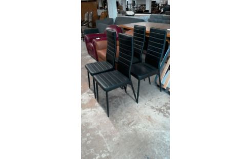 CHAISES LOT DE 4