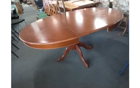 TABLE RONDE 1 ALLONGE CENTRALE BOIS RUSTIQ UE