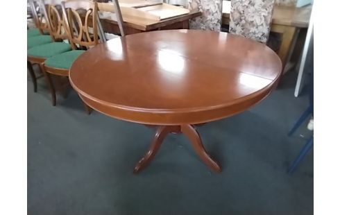 TABLE RONDE 1 ALLONGE CENTRALE BOIS RUSTIQ UE