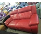 CANAPE CUIR ROUGE RELAX ÉLECTRIQUE POLTRONESOFA