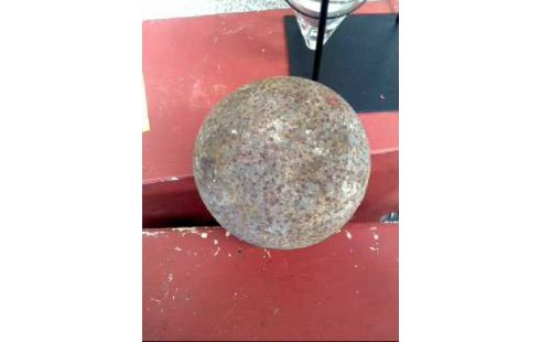 KANONENKUGEL EISEN 7,5KG MIT PATINA