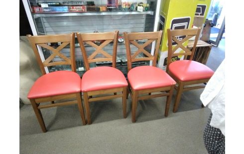 4 CHAISES SIMILI CUIR LEPAGE