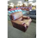 FAUTEUIL CUIR PATINE