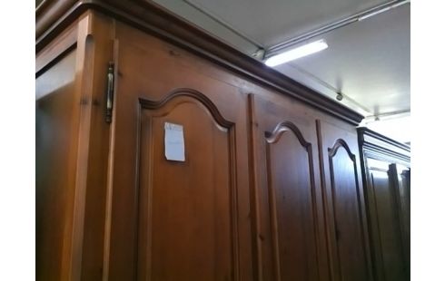 ARMOIRE 3P AVEC PENDERIE DOUBLE + ETAGERES