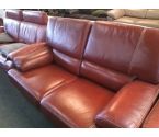 CANAPE 2P ROUGE CUIR