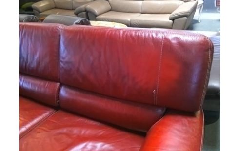 CANAPE ROUGE 2P (TACHES)