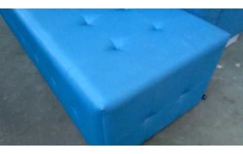 PUF MODELO GRANDE AZUL TEJIDO