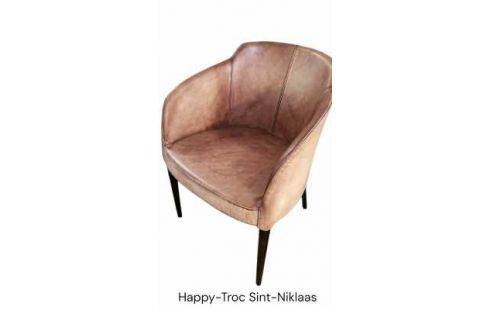 CHAISE BRUN CUIR