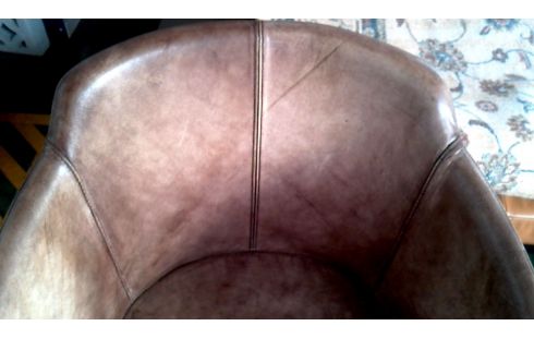 CHAISE BRUN CUIR