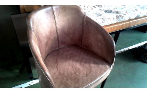 CHAISE BRUN CUIR