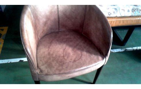 CHAISE BRUN CUIR