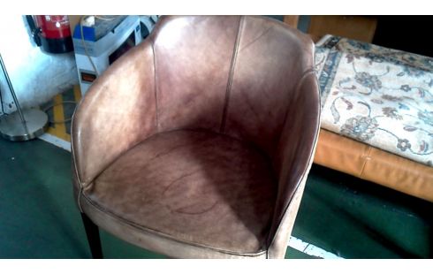 CHAISE BRUN CUIR