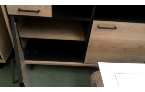 MUEBLE BAJO. LACADO, , MADERA LOOK 4 PUERTAS ILUMINADO