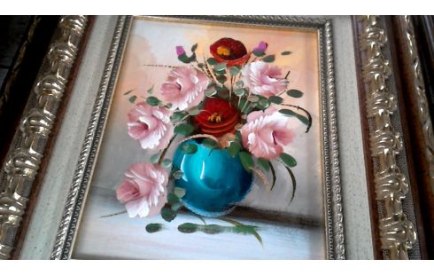 PEINTURE, , VASE MET FLEUR