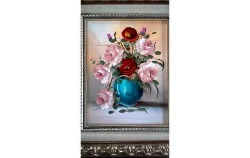 PEINTURE, , VASE MET FLEUR