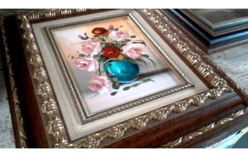 PEINTURE, , VASE MET FLEUR