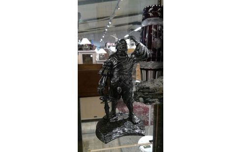 STATUE EN BRONZE  ARGENTÉ