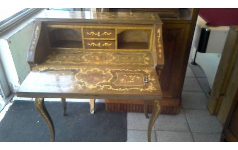 SECRETAIRE MARQUETERIE BOIS DE ROSE
