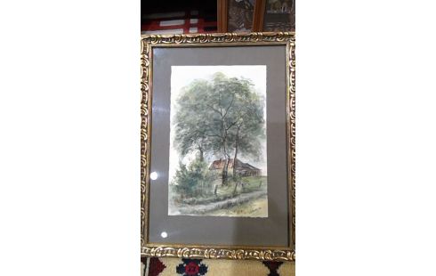 TEKENING, , LANDSCHAP