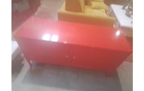 MEUBLE TV METAL ROUGE