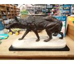 SCULPTURE BRONZE ET MARBRE CHARLES VALTON