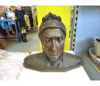BUSTE DE DANTE GALVANOPLASTIE