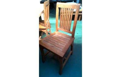 4 STOELEN TEAK