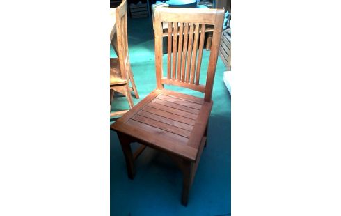 4 STOELEN TEAK