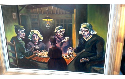 SCHILDERIJ AVONDMAAL