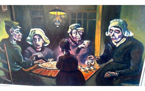 SCHILDERIJ AVONDMAAL