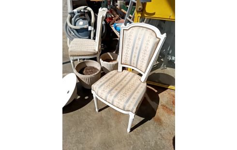 CHAISE BOIS ET TISSU
