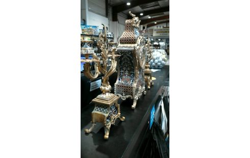 GARNITURE DE CHEMINEE POINCON JAPY FRERES