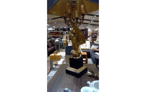 LAMPE STYLE AIGLE  DORE