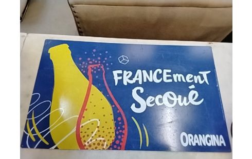 PLAQUE MÉTAL PUB ORANGINA