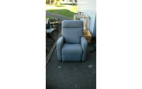 FAUTEUIL RELAX ELECTRIQUE TISSU GRIS