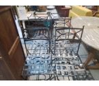6 CHAISES FER FORGE