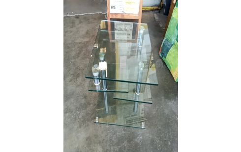 TABLE BASSE VERRE