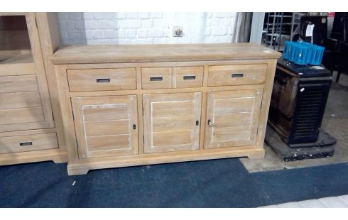 BUFFET CHENE BLANCHI 3 TIROIRS/3PORTES