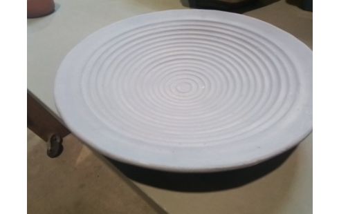 PLAT TERRE CUITE TON MAUVE